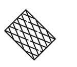 Nickel-alloy-rhombic grid