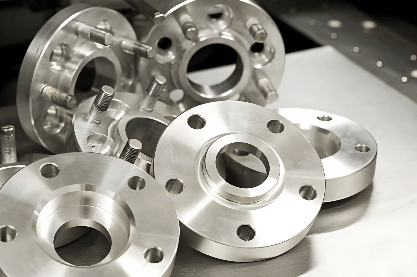 Finished nickel alloy and super stainless steel pipe flanges