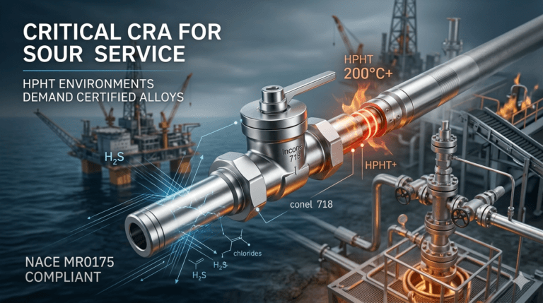 Corrosion Resistant Alloys (CRA) in Oil & Gas: Navigating Sour Service and HPHT Environments.
