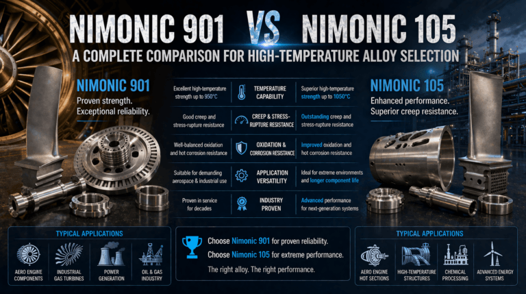 Nimonic 901 vs Nimonic 105: A Complete Comparison for High-Temperature Alloy Selection