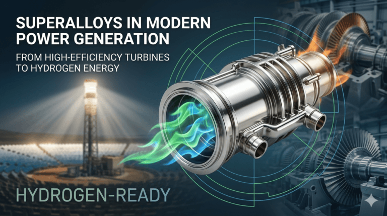 Superalloys in Modern Power Generation: From High-Efficiency Gas Turbines to Hydrogen Energy