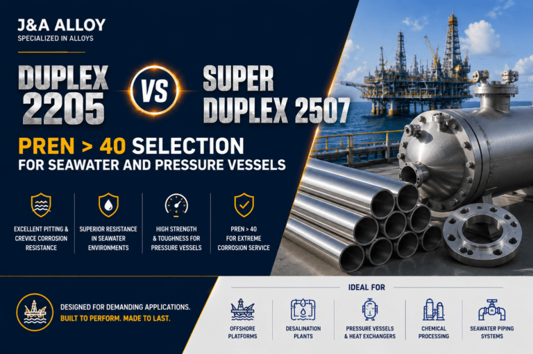 Duplex 2205 vs Super Duplex 2507: PREN > 40 Selection for Seawater and Pressure Vessels