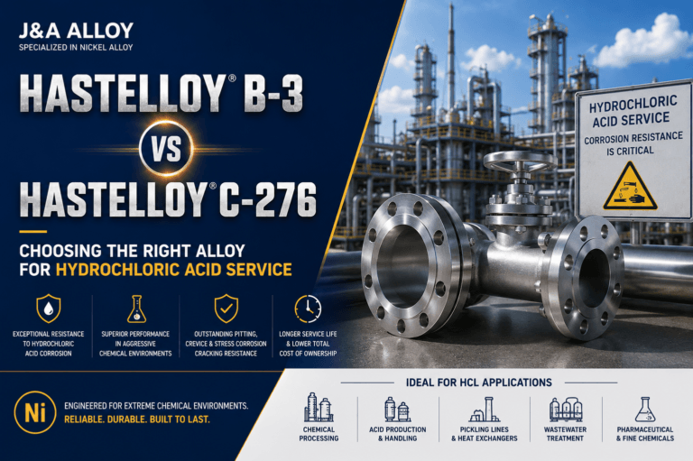 Hastelloy B-3 vs C-276: Choosing the Right Alloy for Hydrochloric Acid Service