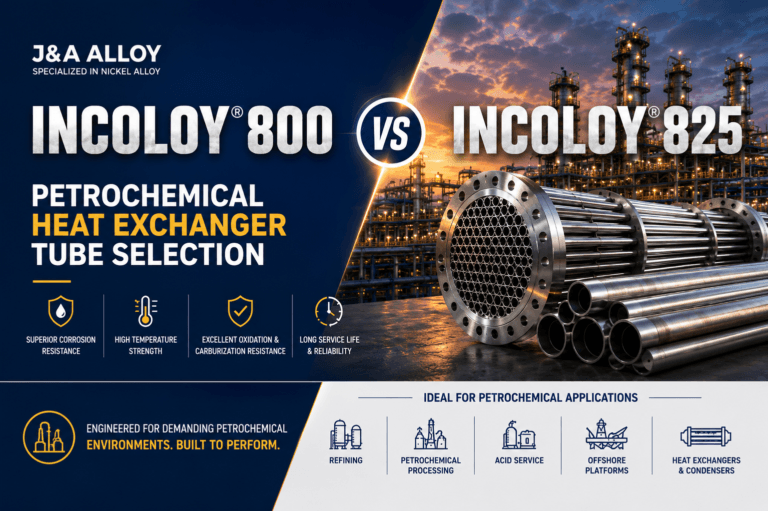 Incoloy 800 vs Incoloy 825: Petrochemical Heat Exchanger Tube Selection