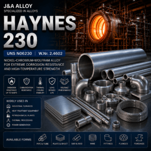 Haynes 230 tubes, rods, bars, plates, wires