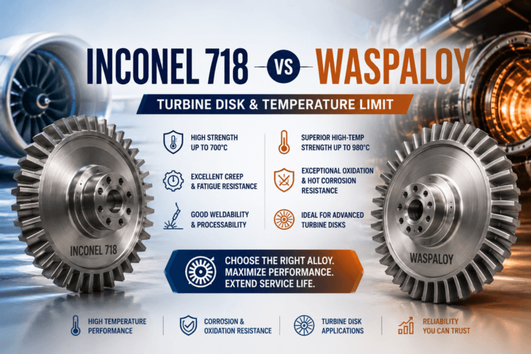 Inconel 718 vs Waspaloy: Turbine Disk & Temperature Limit