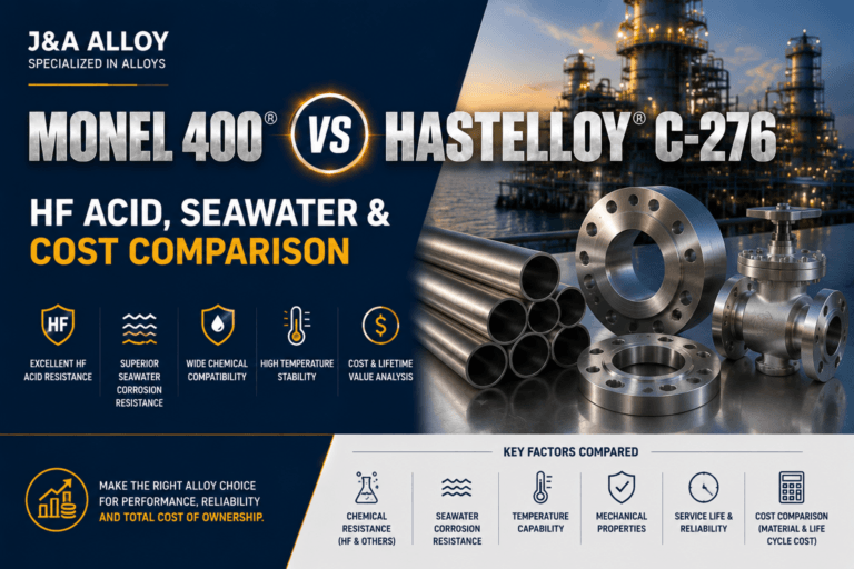Monel 400 vs Hastelloy C-276: HF Acid, Seawater & Cost Comparison