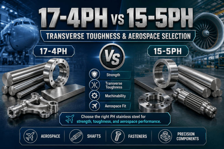 17-4PH vs 15-5PH: Transverse Toughness & Aerospace Selection