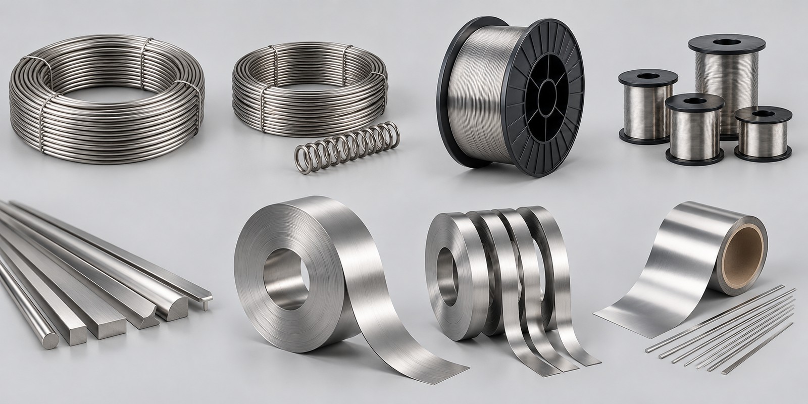 Round wire, spring wire, welding wire, fine wire, shaped wire, precision strip, slit strip and foil products
